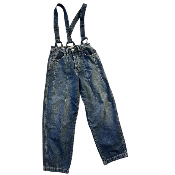 We The Free/Free People Berkley Suspender Jeans NWT SIZE 26 - Picture 6 of 8